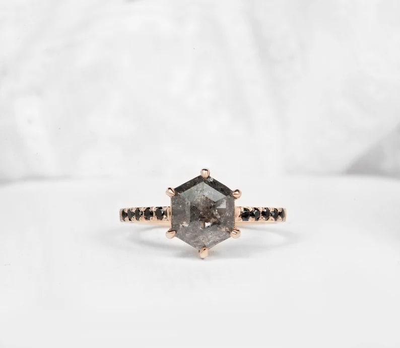 Salt and Pepper Diamond Engagement Rings: The NZ Guide