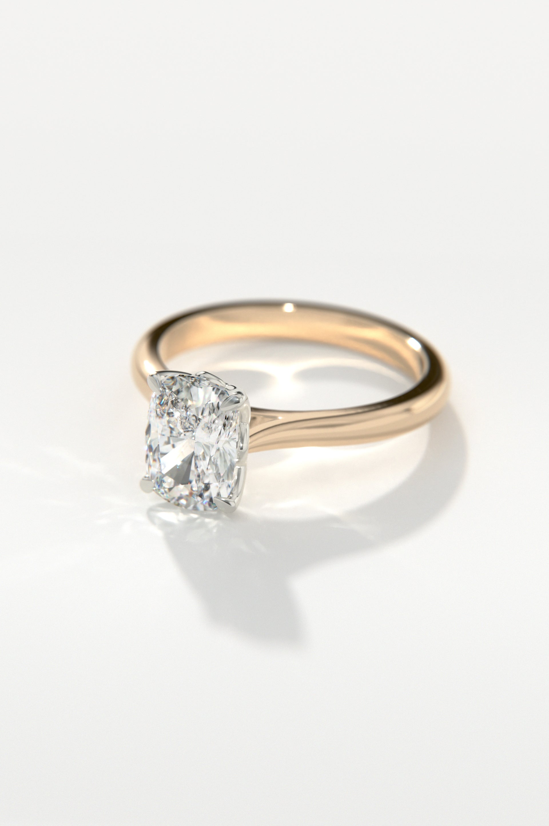 Lily - Elongated Cushion Rose Two-Tone