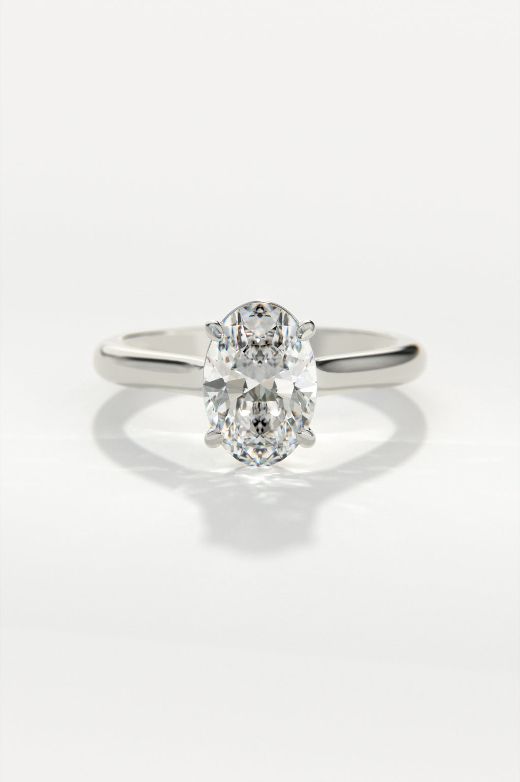 Trellis - Oval White