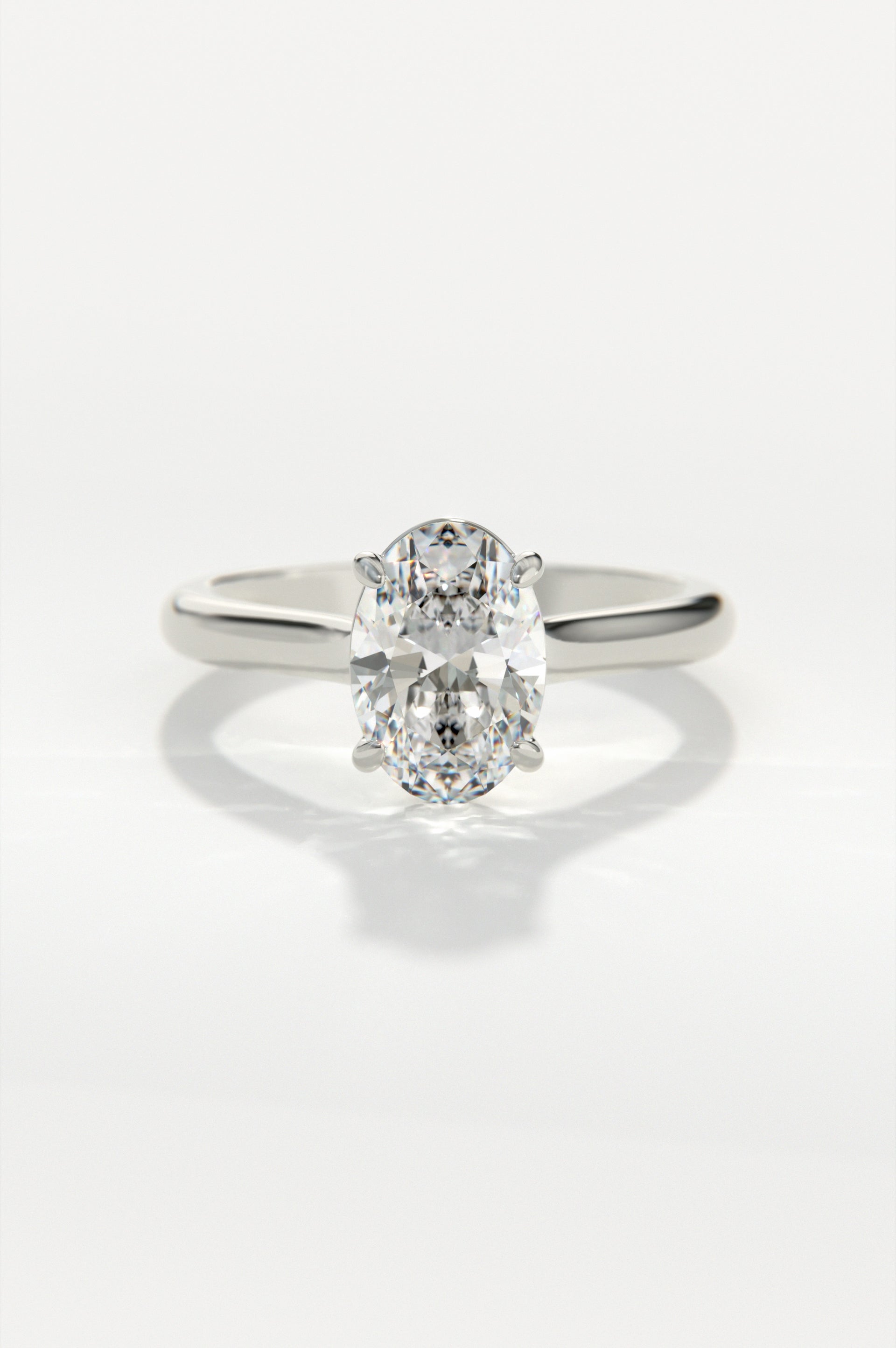 Trellis - Oval White