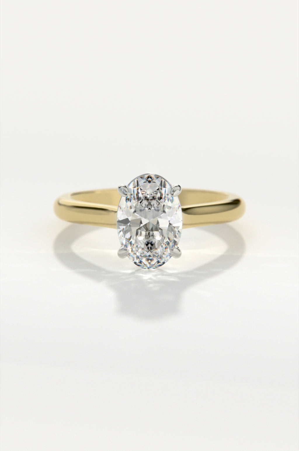 Trellis - Oval Yellow Two-Tone