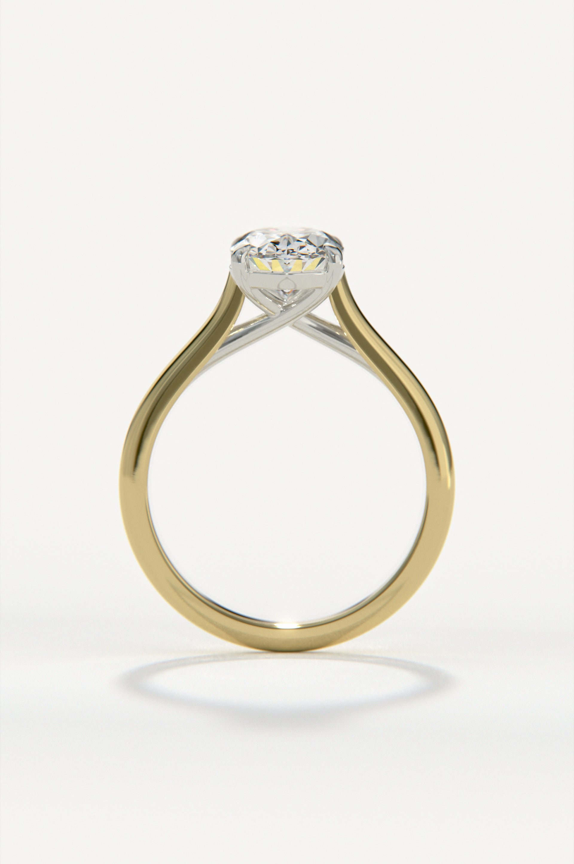 Trellis - Oval Yellow Two-Tone