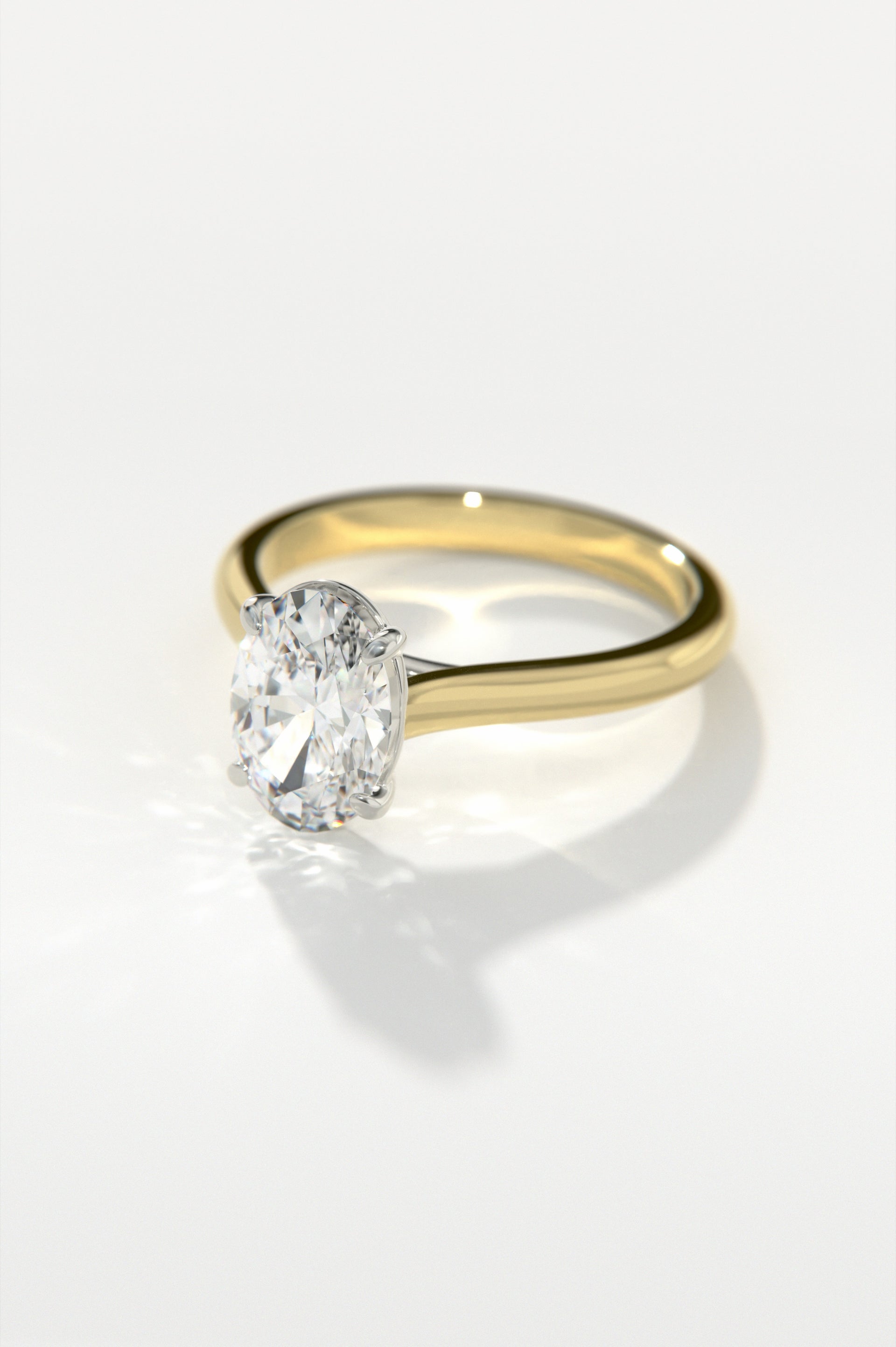 Trellis - Oval Yellow Two-Tone