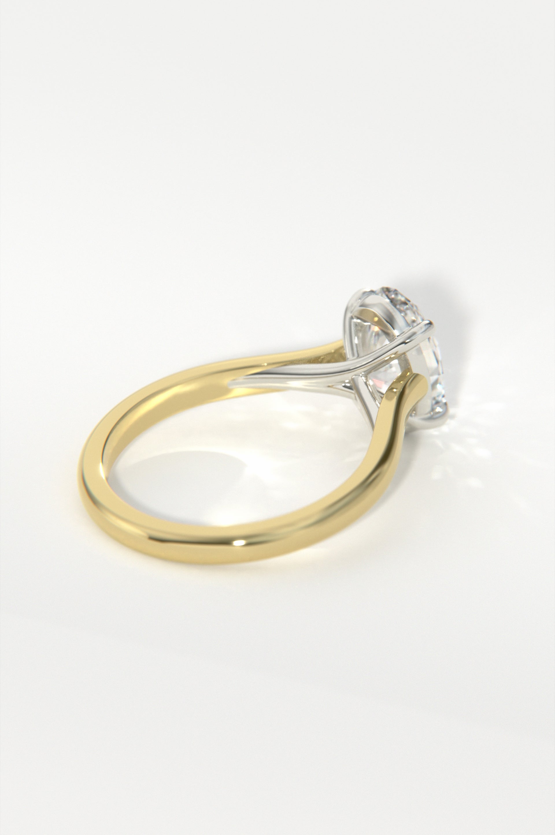 Trellis - Oval Yellow Two-Tone