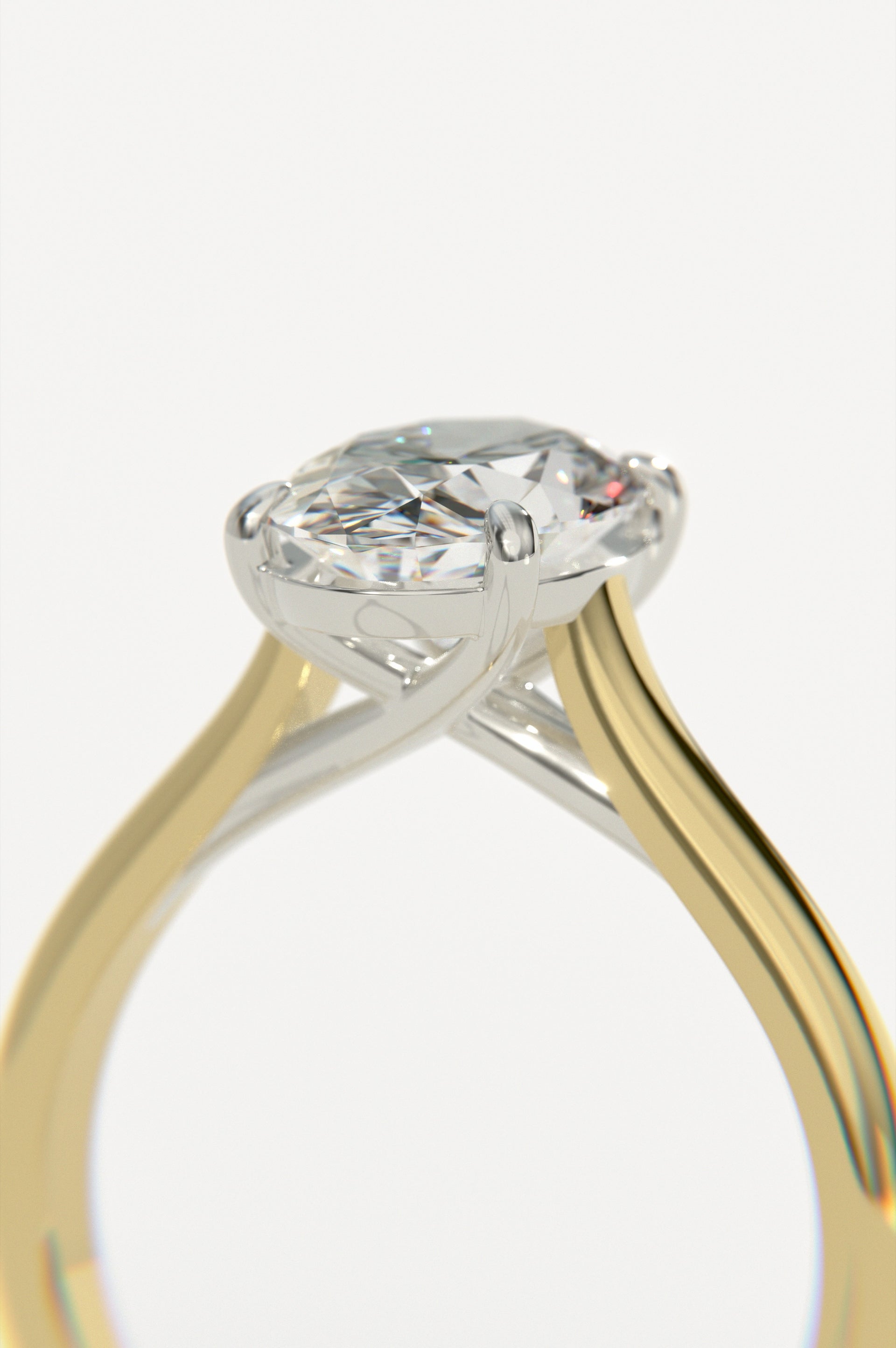 Trellis - Oval Yellow Two-Tone
