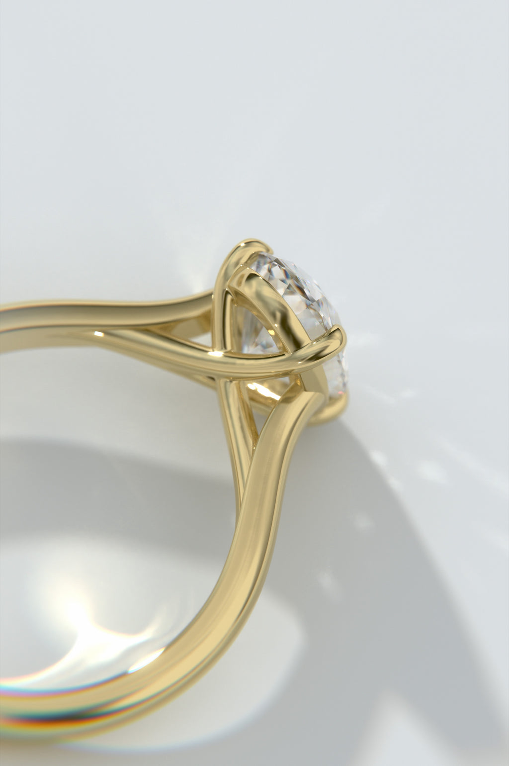 Trellis - Oval Yellow