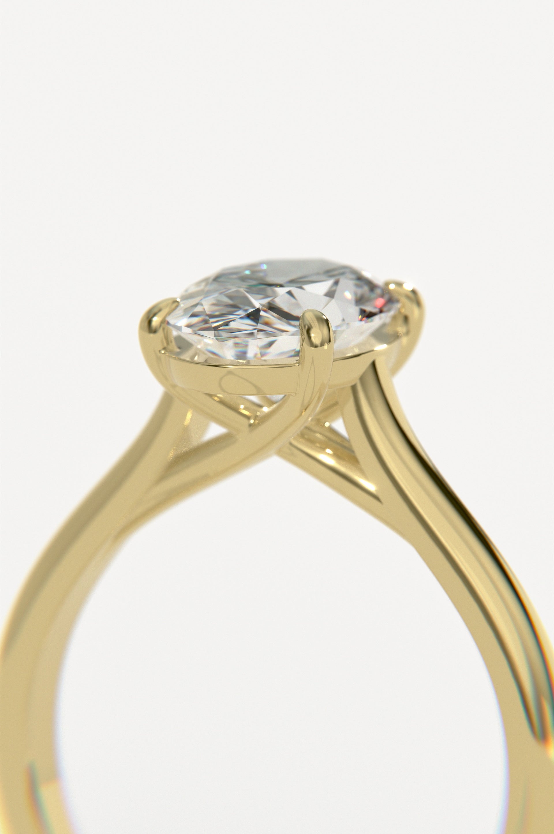 Trellis - Oval Yellow